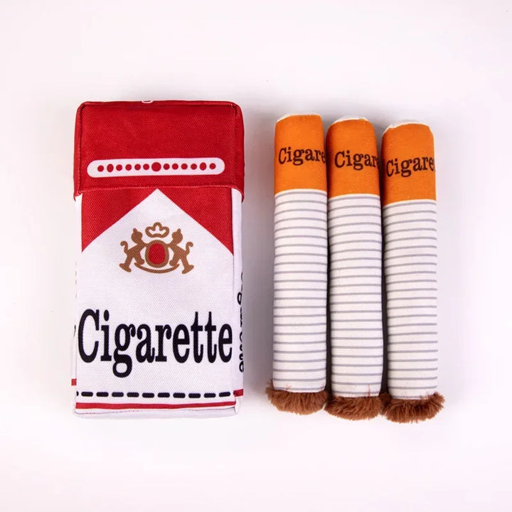 Plush Cigarette Dog Toy