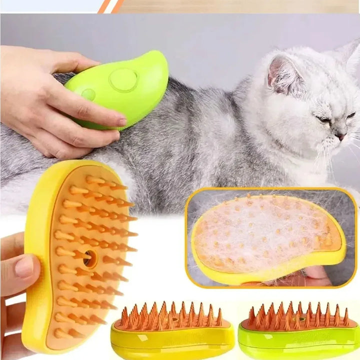 PetSteam Pro: 3-in-1 Grooming Massage Brush