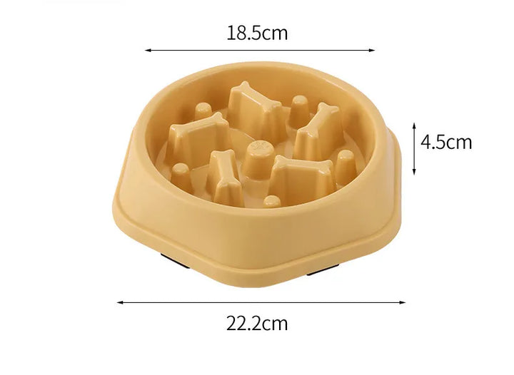 Slow Feeder Dog Bowl - Bone shape