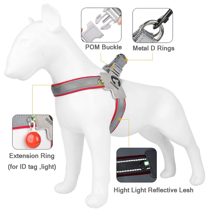 Adjustable Reflective Y Dog Harness