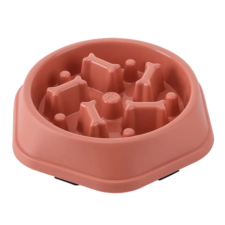 Slow Feeder Dog Bowl - Bone shape