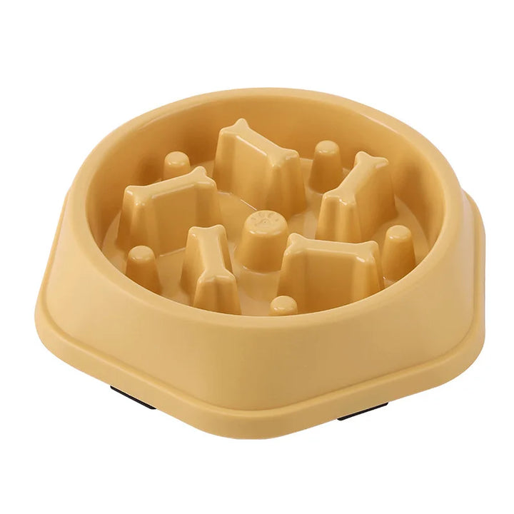 Slow Feeder Dog Bowl - Bone shape