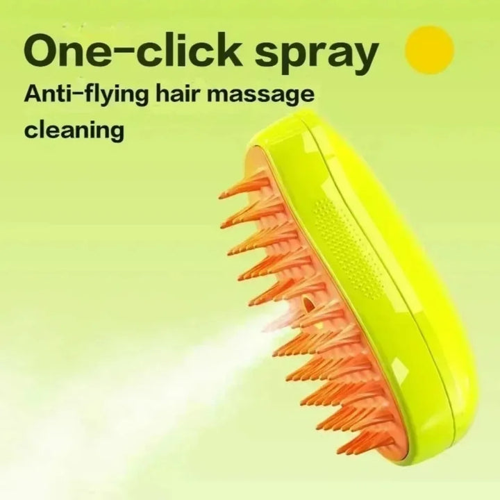 PetSteam Pro: 3-in-1 Grooming Massage Brush